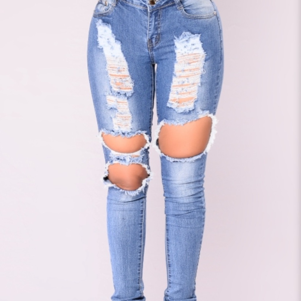 Fashion Nova Ripped Jeans